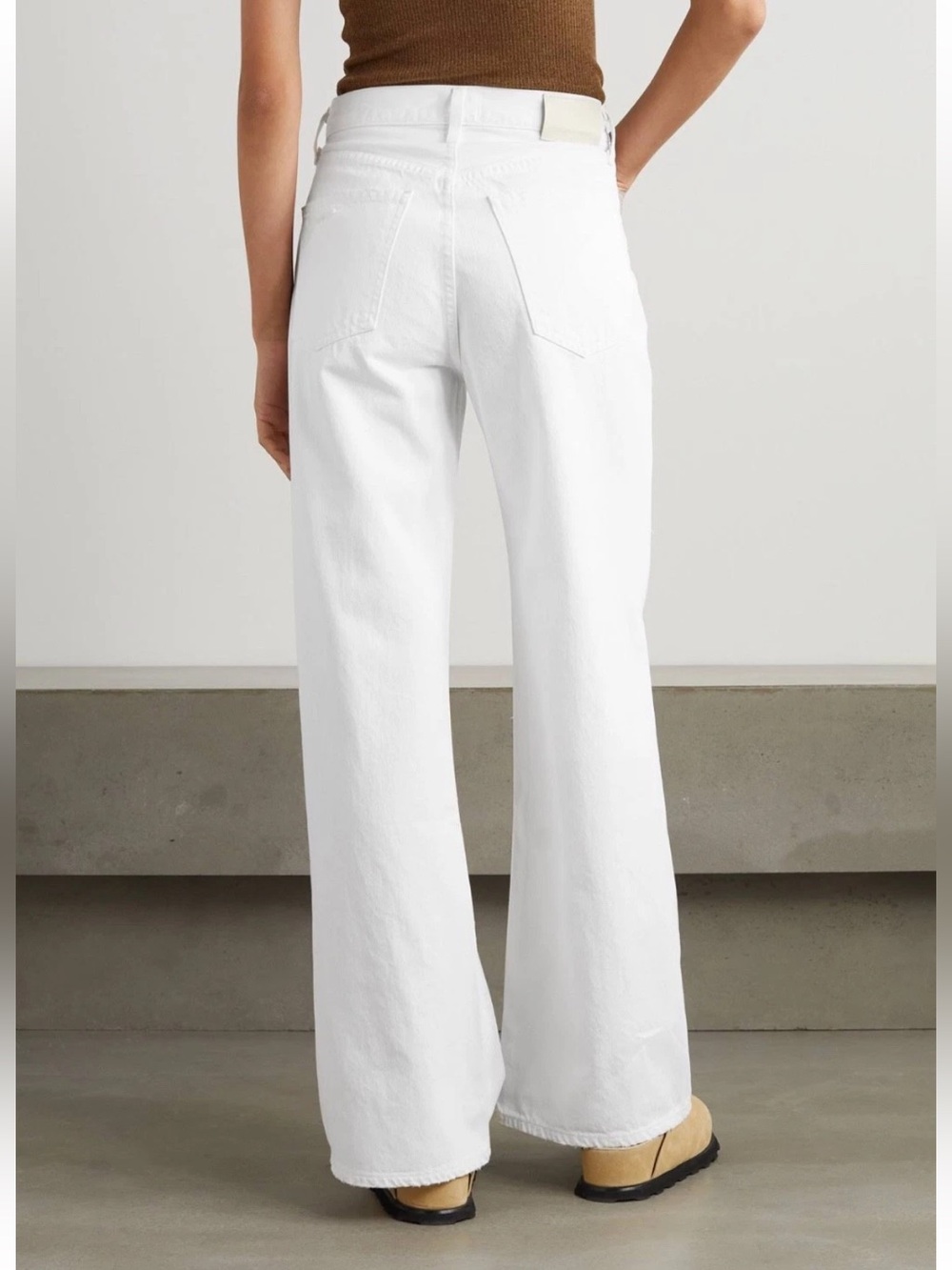 NEW! CITIZENS OF HUMANITY Paloma Wide-Leg Baggy Jean Soft White Size 26 - Picture 3 of 7